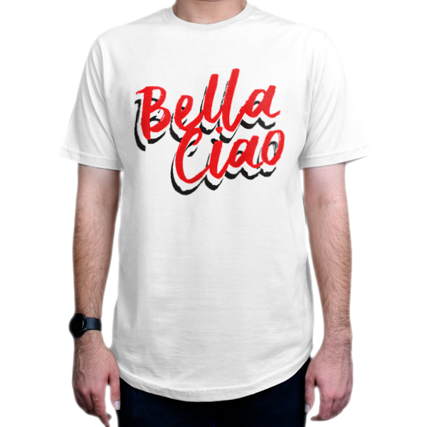 تیشرت طرح سریال Money Heist خانهٔ کاغذی  مدل Bella Ciao