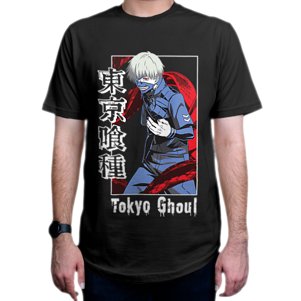 تیشرت انیمه طرح  Tokyo Ghoul  توکیو غول شخصیت  Ken Kaneki  کن کانکی  TG2