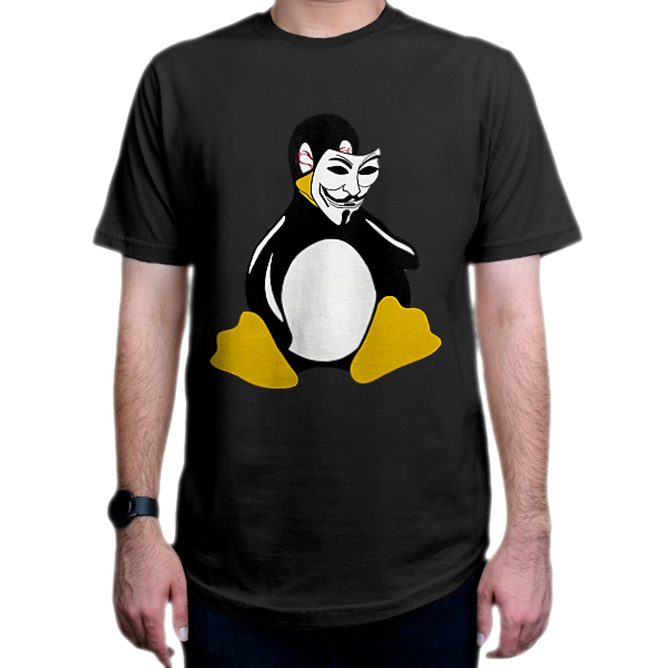 تیشرت برنامه نویسی طرح Linux لینوکس Anonymous