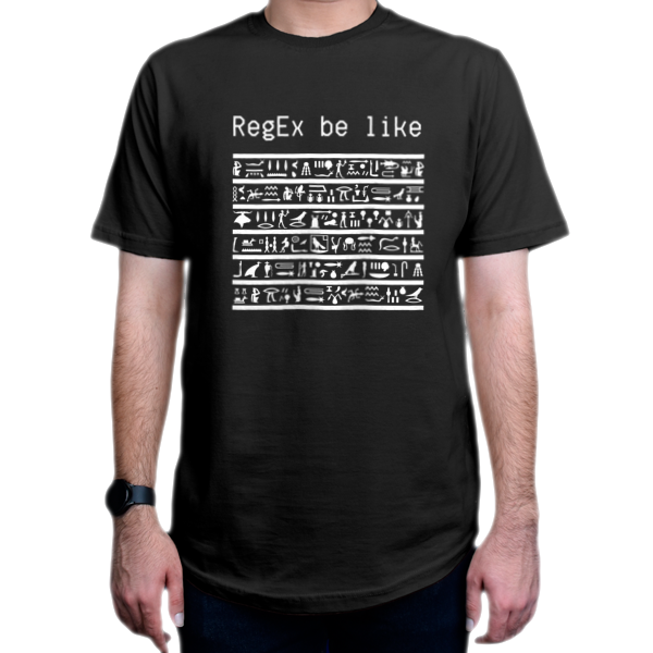 تیشرت برنامه نویسی طرح regex