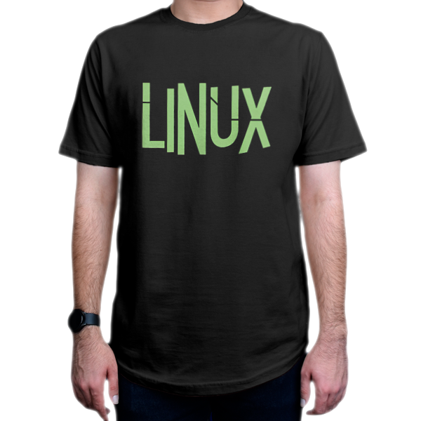 تیشرت برنامه نویسی طرح لینوکس Linux سبز Green
