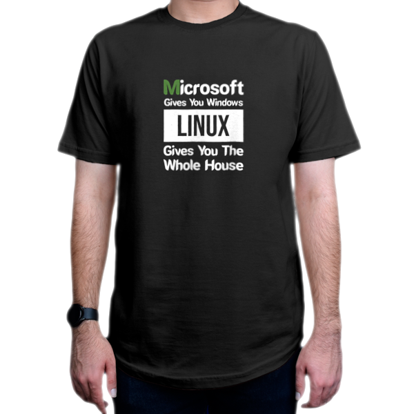تیشرت برنامه نویسی طرح Microsoft Gives You Windows