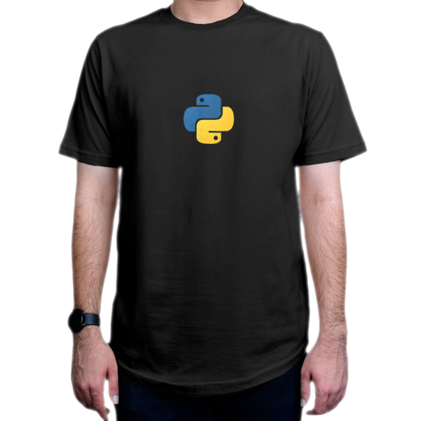 تیشرت برنامه نویسی طرح Python logo
