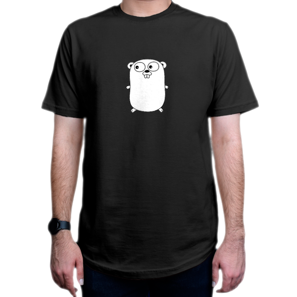 تیشرت برنامه نویسی طرح Go Logo white