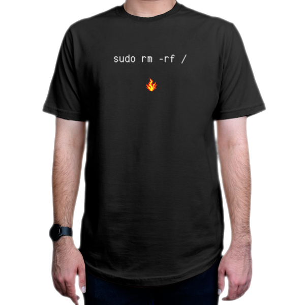 تیشرت برنامه نویسی طرح 2-Sudo rm -rf