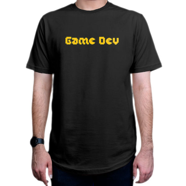 تیشرت برنامه نویسی طرح Game Devنمای روبرو - رنگ مشکی