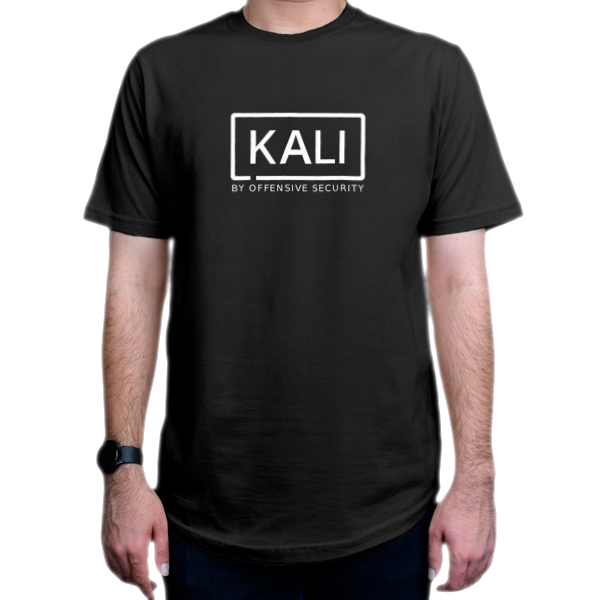 تیشرت برنامه نویسی طرح kali by Offensive Securityنمای روبرو - رنگ مشکی