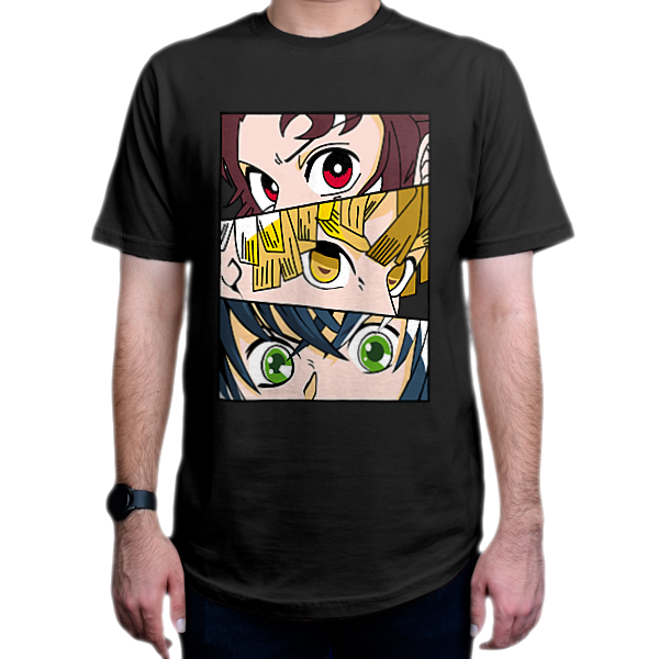 تیشرت انیمه Demon Slayer طرح  Zenitsu-Tanjiro-Muichiro مویچیرو-تانجیرو-زنیتسو