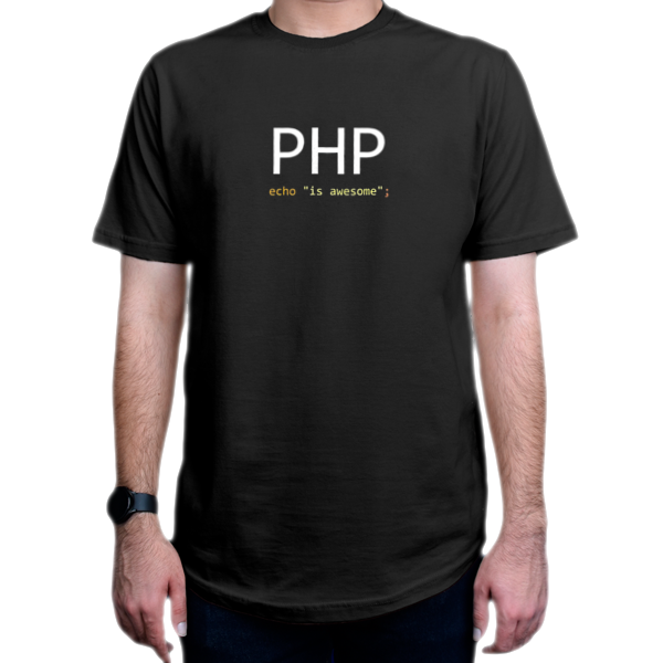 تیشرت برنامه نویسی طرح php is awsome