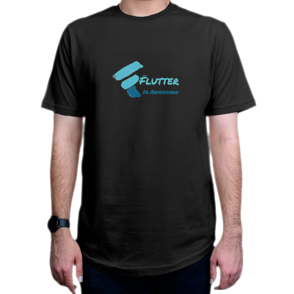 تیشرت برنامه نویسی طرح  Flutter-1