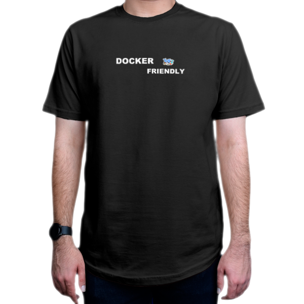 تیشرت برنامه نویسی طرح Docke friendly