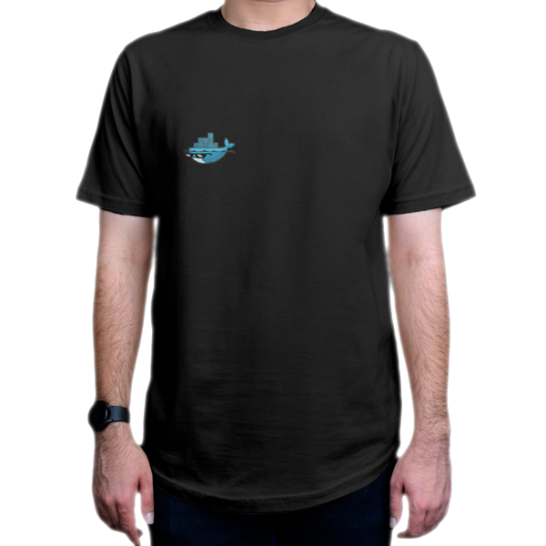تیشرت برنامه نویسی طرح Docker sunglass