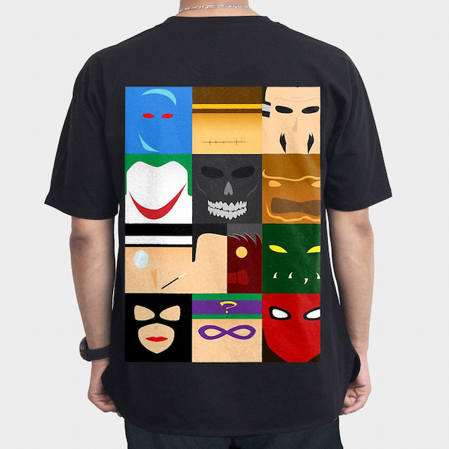 تیشرت طرح Dc villains
