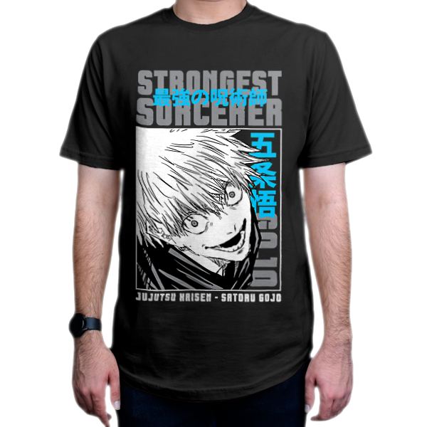 تیشرت انیمه طرح  Jujutsu-Kaisen  جوجوتسو کایسن شخصیت Satoru Gojo ساتورو گوجو   JK3