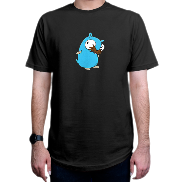 تیشرت برنامه نویسی طرح Bushy Mustache Gopher