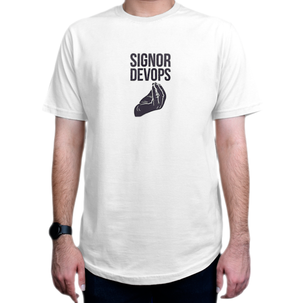 تیشرت برنامه نویسی طرح Signor Devops
