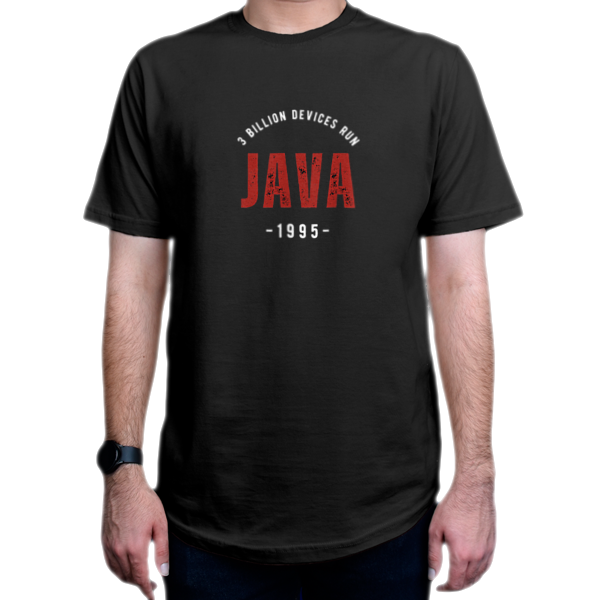 تیشرت برنامه نویسی طرح JAVA 1995