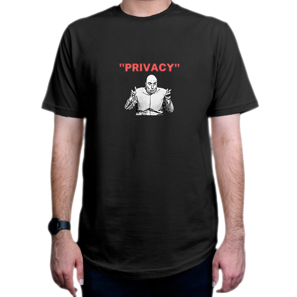 تیشرت برنامه نویسی طرح Privacy